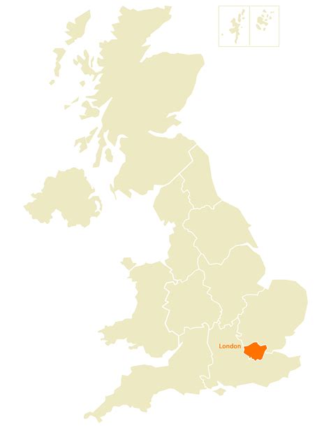 Location Map of London - MapSof.net