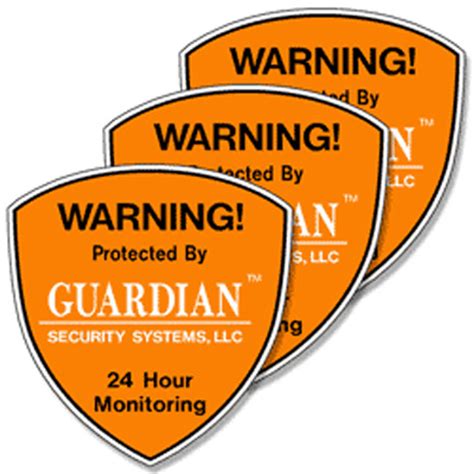 Security System Decals – 3 Pack – Available in face or back adhesive.