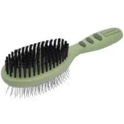 Safari Pin And Bristle Combo Dog Brush Green Medium Pds 076484512988