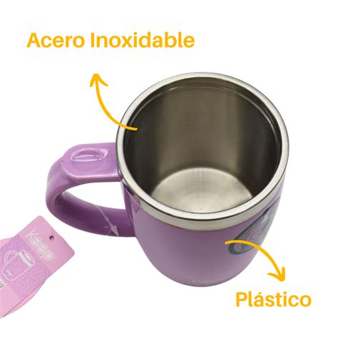 Mug Vaso Termo Marca Keep 400ml De Colores Alba Hogar