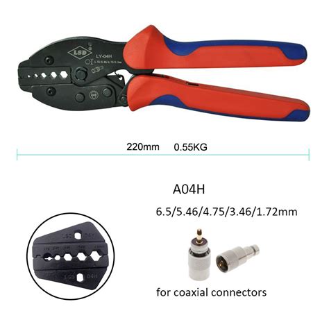 Industrial Tools Coaxial Cable Crimping Tool RG58 RG59 RG6 LMR400 Cable