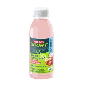 Andros Sport Smoothie Protéiné Fraise banane Lait de coco 33cl