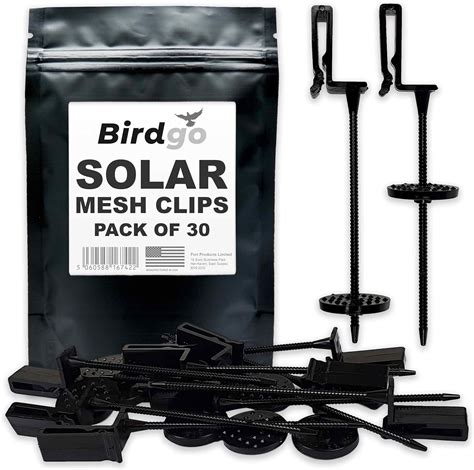 Birdgo Solar Panel Roof Mesh Fixing Clips No Drill Installation Of