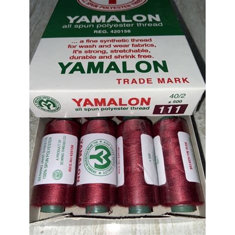 Jual Benang Jahit Yamalon Warna Merah Pink Shopee Indonesia