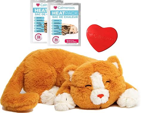 Calmeroos Cat Heartbeat Toys Calming Separation Anxiety