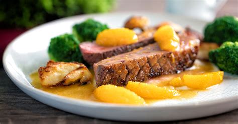 Pan Fried Duck Breast With Orange Sauce Krumpli