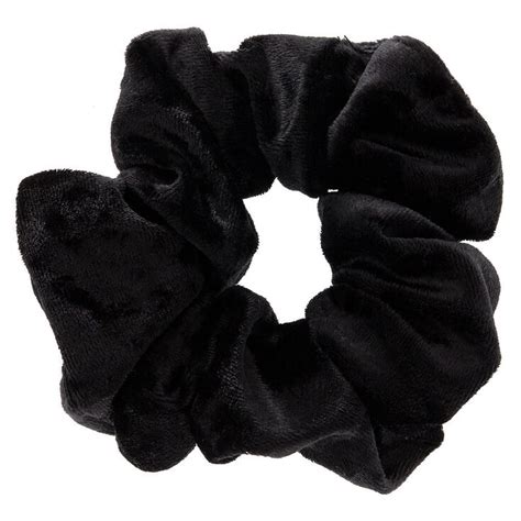 Medium Velvet Hair Scrunchie Black Claires Us