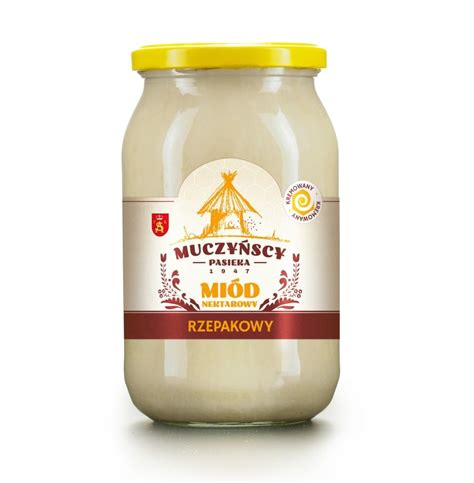 Miód rzepakowy kremowany Pasieka Muczyńscy Miody Produkty pszczele