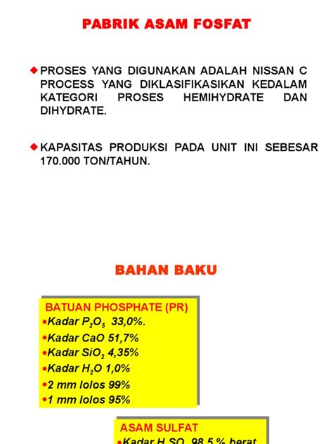 PDF Diagram Alir Pabrik Petrokimia Gresik Asam Fosfat DOKUMEN TIPS