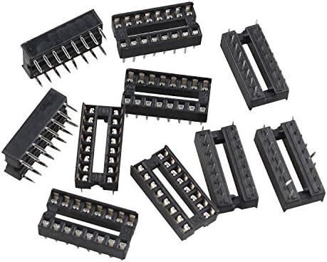 Futheda Pcs Pin Mm Pitch Dip Dil Ic Sockets L Tversion