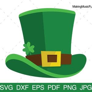 Leprechaun Hat Svg Cricut Cut Files St Patrick S Day Leprechaun Hat