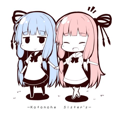 Safebooru 2girls D Bangs Blue Hair Blush Bow Chibi Closed Eyes