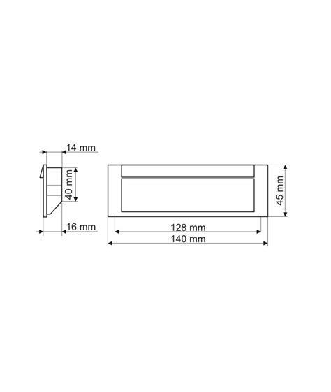 Uchwyt UN63 Chrom Satynowy 128mm