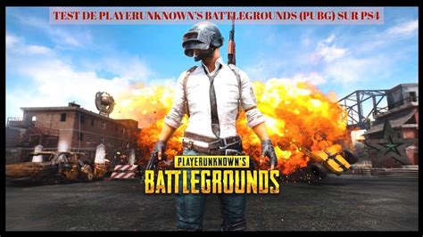 Test De PlayerUnknown S Battlegrounds PUBG Sur PS4 YouTube