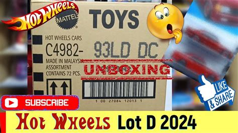 Unboxing Hot Wheels Lot D 2024 Open Box Hot Wheels Case D 2024 Youtube