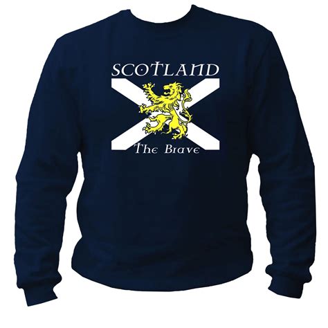 Scotland The Brave Flagge Schottland Highlander Pullover Sweatshirt S