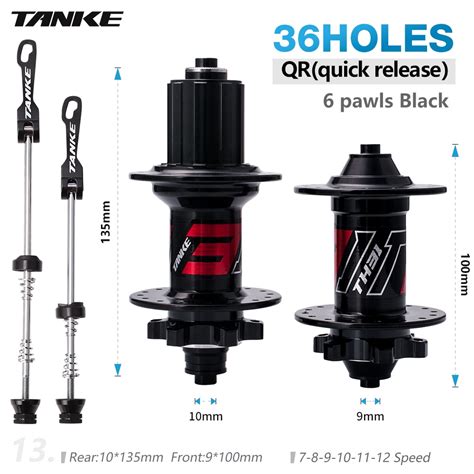 Tanke Bike Holes Hub Pawls Mtb Sealed Bearing Freehub Front And