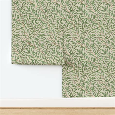 Willow Bough In Vintage Original Wallpaper Spoonflower