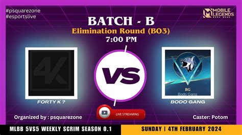 Mlbb Vs Weekly Scrim Season Batch B Part Youtube