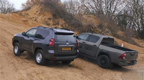 Toyota Land Cruiser Hilux Drag Race Uphill For Off Road Supremacy