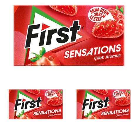 Жевательная резинка First Sensations со вкусом клубники 10 шт по 27 г ...
