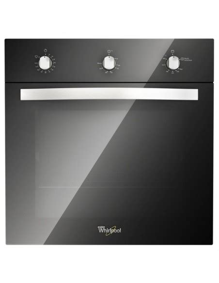 Horno De Empotrar Whirlpool A Gas Acero Inoxidable Negro Woa F