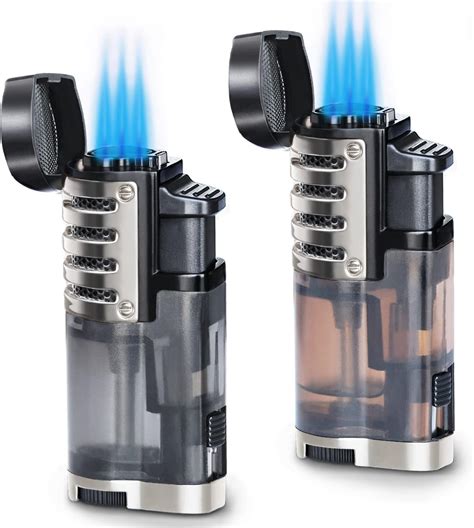 Amazon Cigar Lighter Triple Jet Flame Butane Torch Lighters