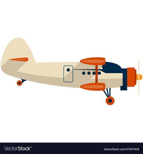 Small plane icon isolated Royalty Free Vector Image