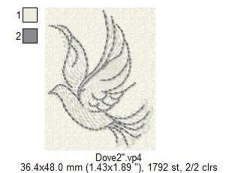 Dise O De Bordado De Paloma Dise O Para M Quina De Bordar Etsy Espa A