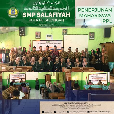 Penerjunan Mahasiswa Uin K H Abdurrahman Wahid Ppl Di Smp Salafiyah Website Resmi Smp