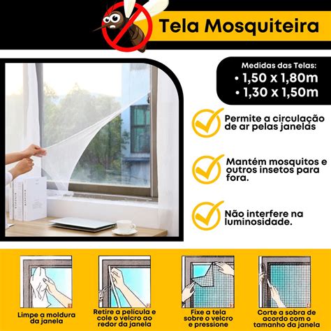 Tela Mosqueteira Mosquito Para Janela Anti Inseto Pernilongo Barata