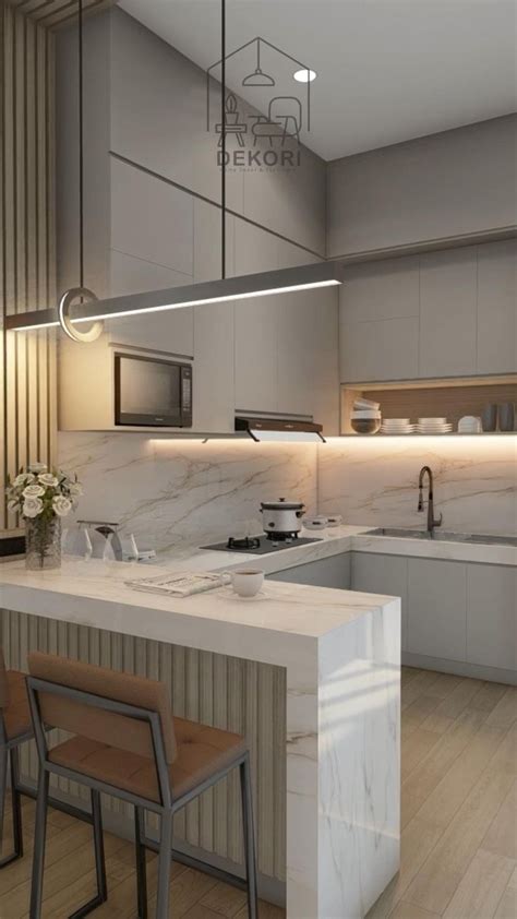 Desain Dapur Minimalis U Lüks Mutfaklar Modern Mutfak Tasarım Oda