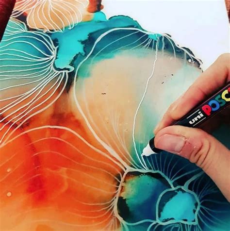 Julie Marie Design Is Our Instagram Winner Alcohol Ink Painting