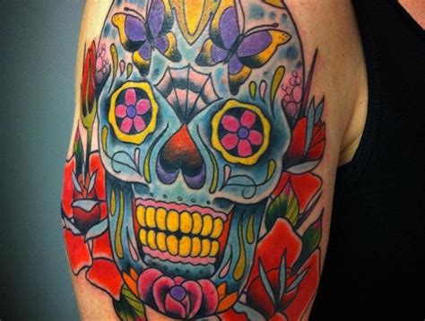 Tatouage Tête De Mort Mexicaine Qui Vivra Calavera