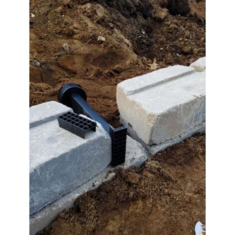 Wall Drain Pro Universal Retaining Wall Block Drain Gray Wdpg0003 In 2022 Retaining Wall