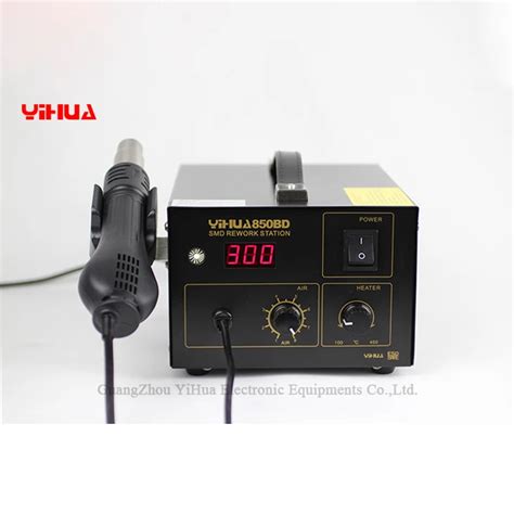 Pcb Smd Temperature Controlled Hot Air Rework Station Yihua Bd