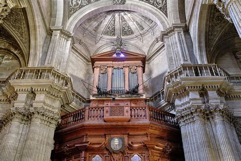 Musical Organ Granada Cathedral Roof Sagrario Church Spain Photograph