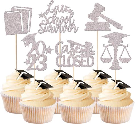 Amazon Rsstarxi Pack Lawyer Graduation Cupcake Toppers