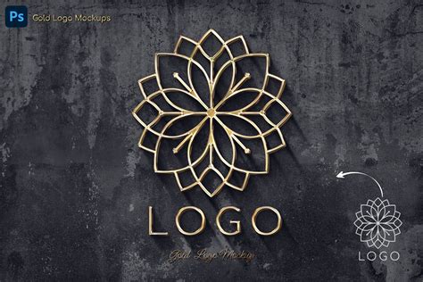 Gold Logo Text And Logo Effects Design Cuts