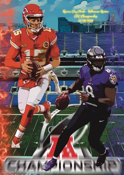 Kansas City Chiefs Baltimore Ravens NFC Championship Mahomes Vs