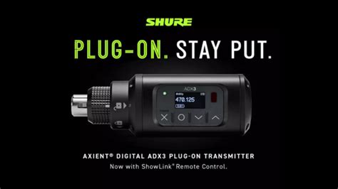 Shure Launches Axient Digital Adx Plug On Transmitter With Showlink