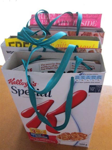 10 Ways To Upcycle Cereal Boxes How To Build It Homemade Gift Bags