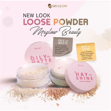 Jual Ms Glow Loose Powder Bedak Tabur Untuk Kulit Berminyak Mau Pun