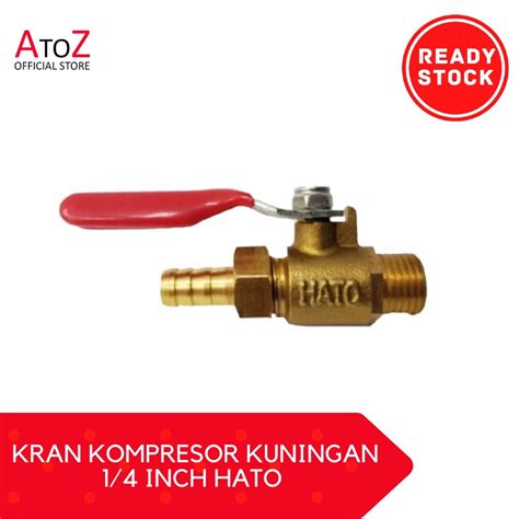 Jual Kran Kompresor Kuningan Inch Hato Kran Angin Kompressor Hato