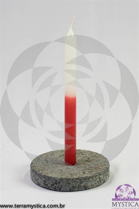 VELA PALITO Branca E Vermelho Velas Loja Umbanda EAD