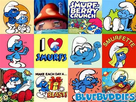 Smurfs~the best cartoon of the 80's. Saturday morning was not right ...