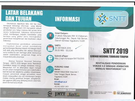 Seminar Nasional Teknologi Terapan 2019 Direktorat Kemahasiswaan Dan