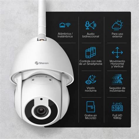 C Mara Tipo Domo Wifi Ethernet Full Hd Para Exterior Cctv Steren