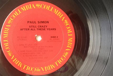 Paul Simon Still Crazy After All These Years Lp Vinyl Record Etsy