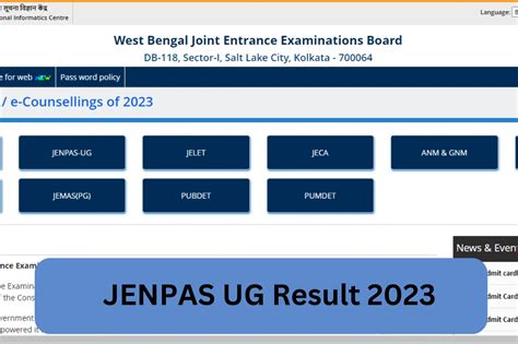 Jenpas Ug Result Out Check Answer Sheet Score Card Wbjeeb